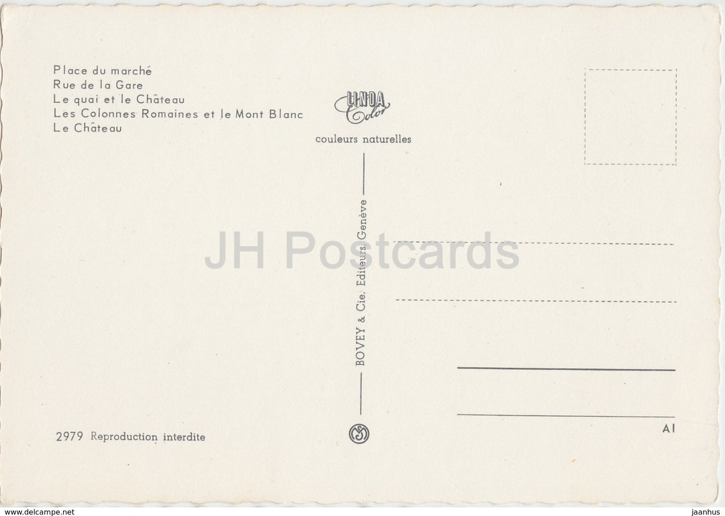 Souvenir de Nyon - Place du Marche - Rue de la Gare - Le Quai - Le Chateau - multiview - 2979 - Suisse - inutilisé