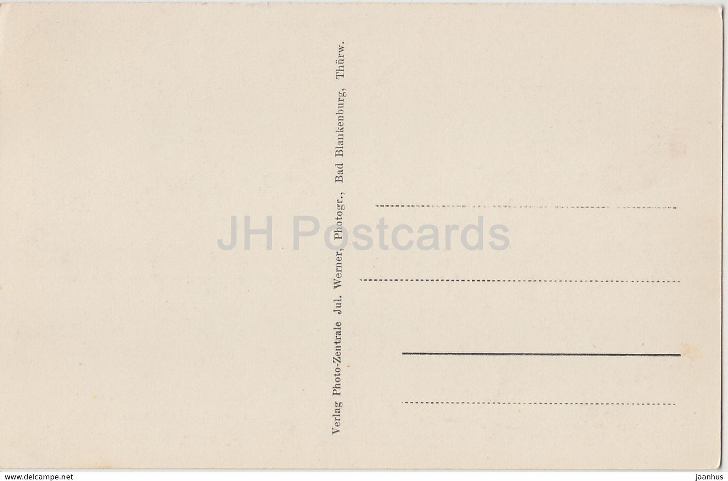 Bad Blankenburg i Thurn - Partie aus dem Schwarzatal - old postcard - Germany - unused