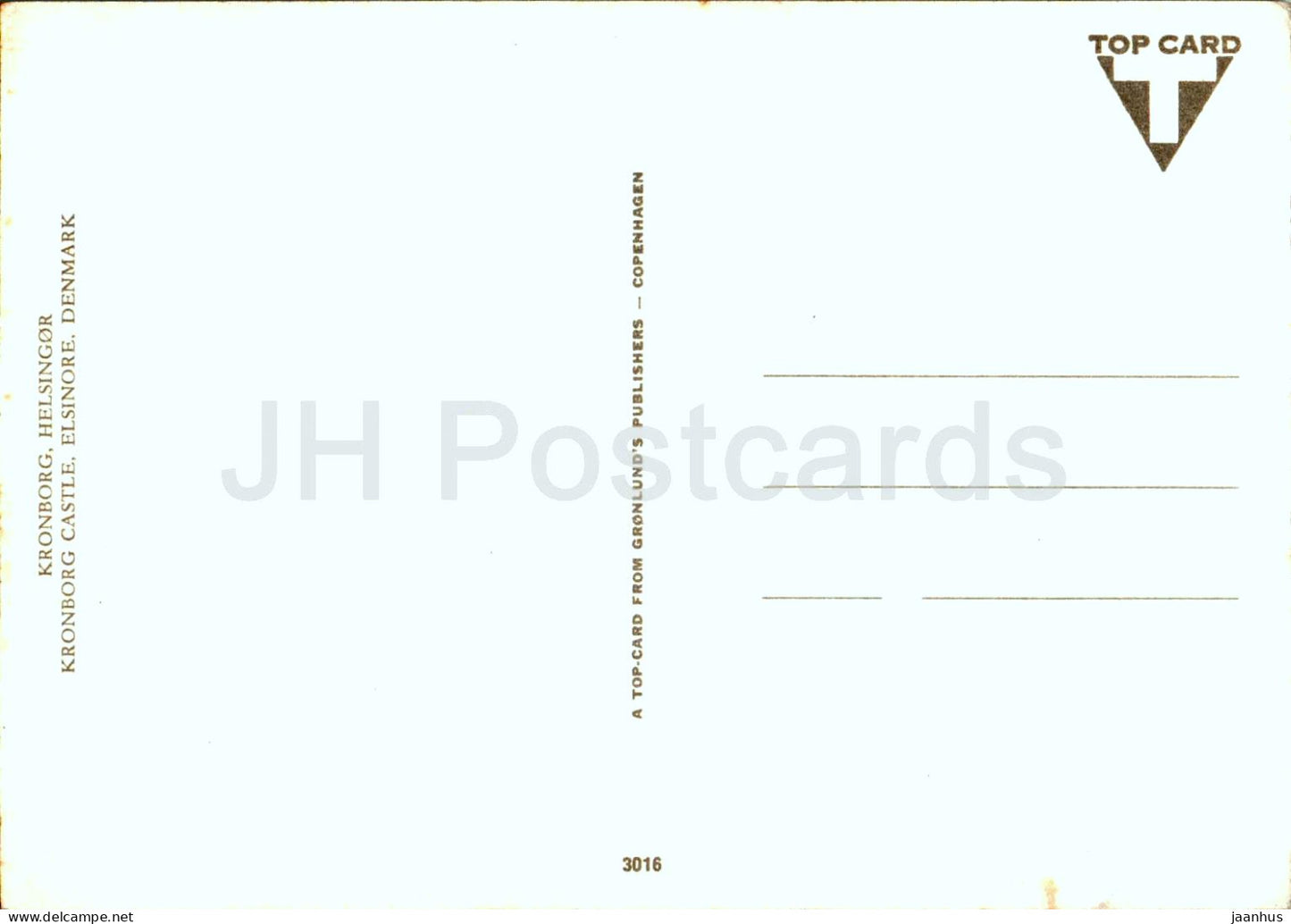 Kronborg - Helsingor - castle - 3016 - Denmark - unused