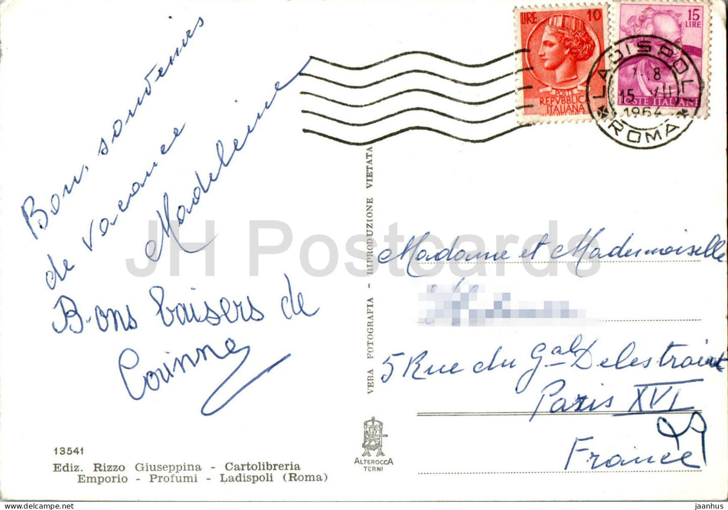 Saluti da Ladispoli - Greetings from Ladispoli - multiview - 13541 - 1964 - Italy - used