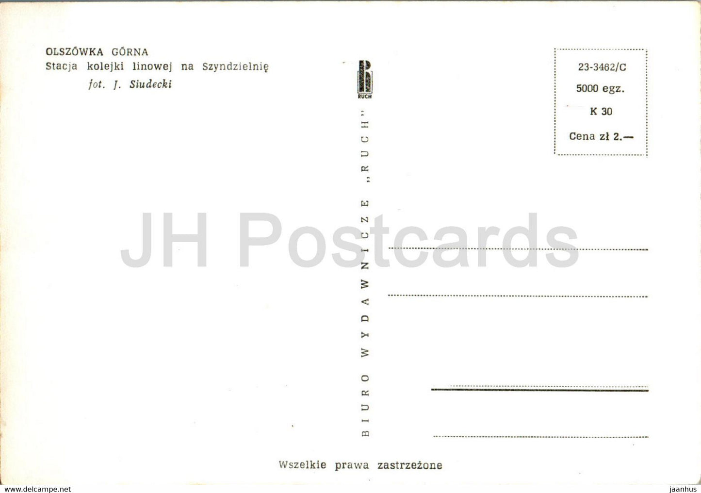 Olszowka Gorna - Stacja kolejki linowej na Szyndzielnie - Cable car station to Szyndzielno - Poland - unused