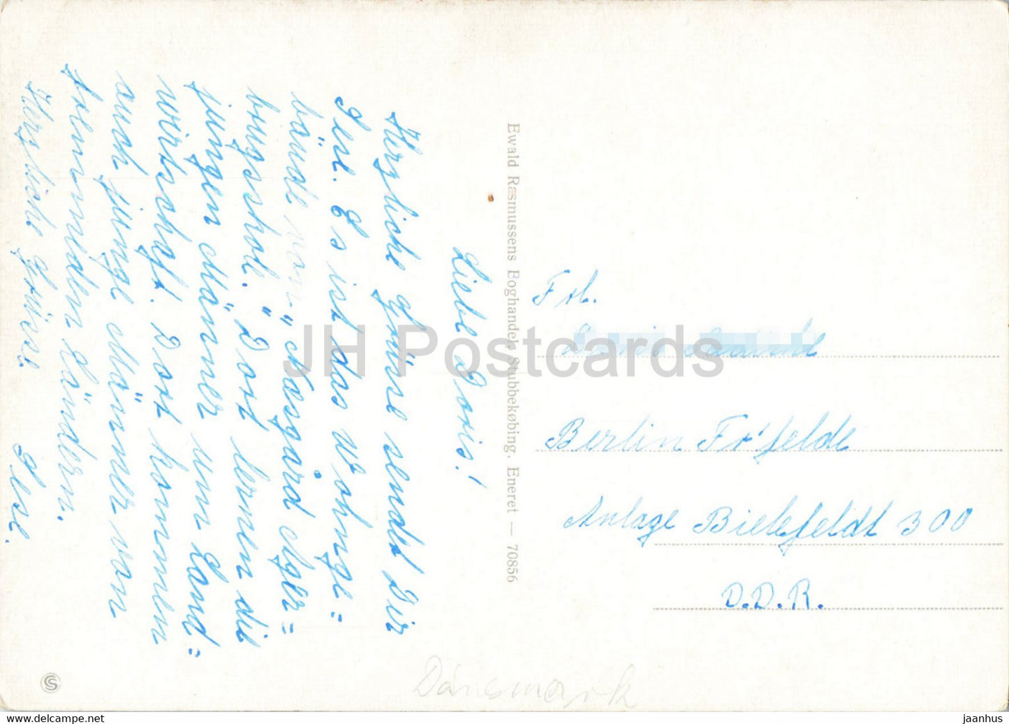 Naesgaard Agerbrugsskole - Stubbekobing - Agricultural School - old postcard - Denmark - used
