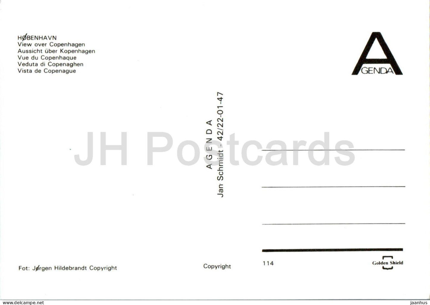 Kopenhagen - Kobenhavn - Blick über Kopenhagen - Kleine Meerjungfrau - Multiview - 114 - Dänemark - unbenutzt
