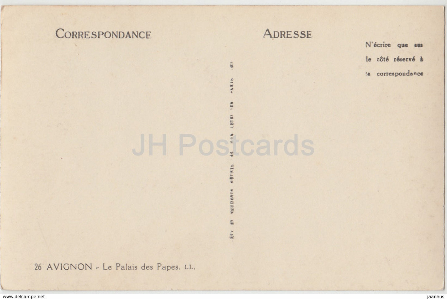 Avignon - Le Palais des Papes - 26 - alte Postkarte - Frankreich - unbenutzt