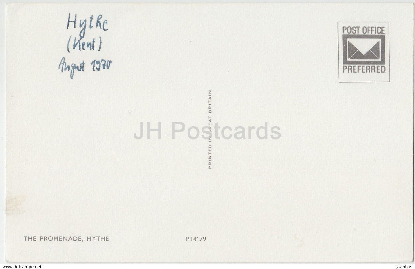 Hythe - The Promenade - PT4179 - beach - 1970 - United Kingdom - England - used