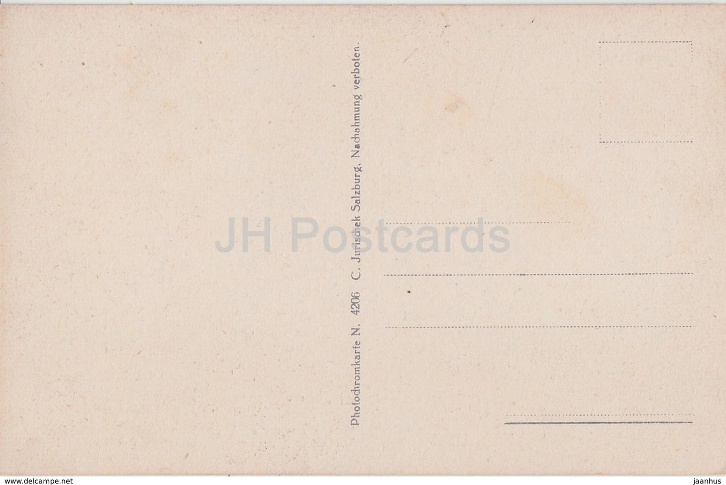 Furstenzimmer auf der Festung Hohen Salzburg - 4206 - old postcard - Austria - unused