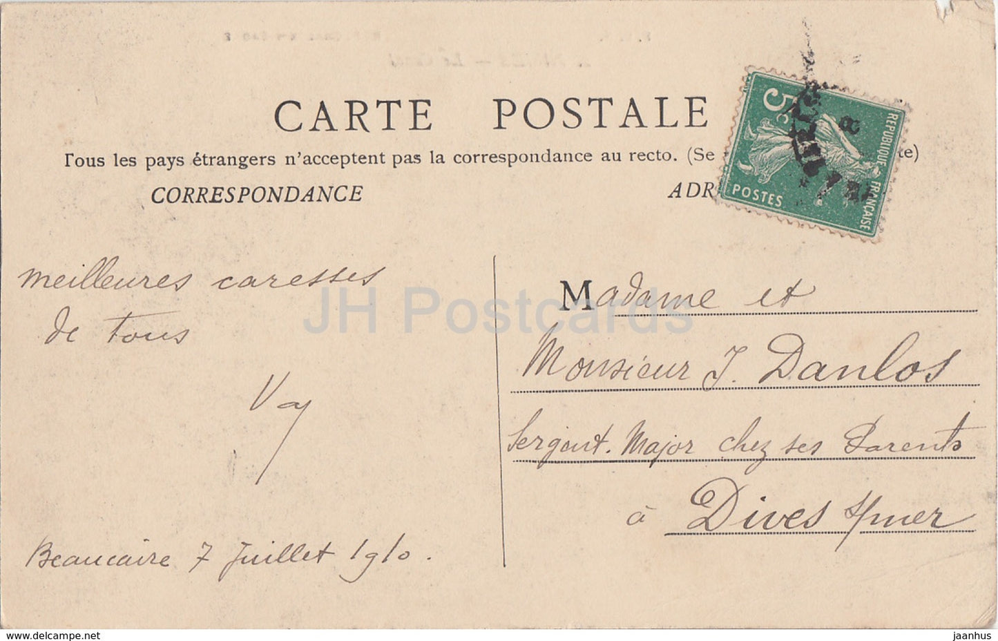 Nimes - Le Canal - 2 - old postcard - 1910 - France - used