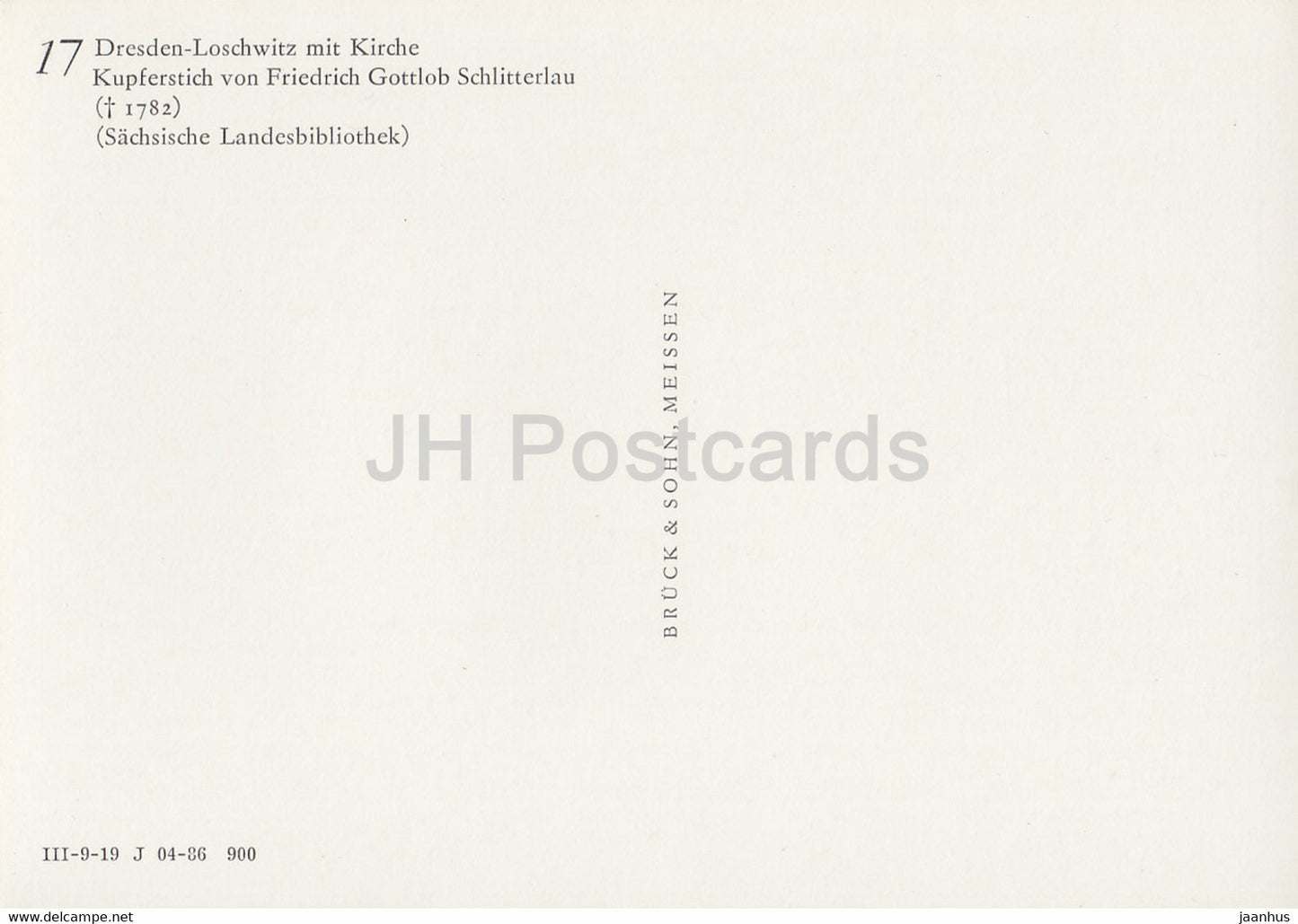 Dresden Loschwitz - Kirche - Alte Kirchen Dresdens - Kirche - DDR Deutschland - unbenutzt