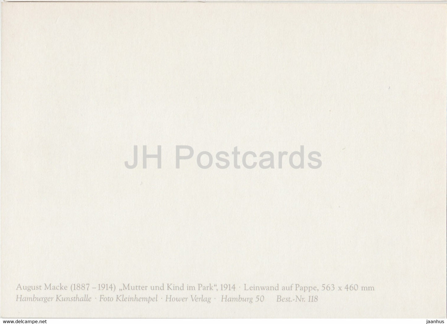 peinture d'August Macke - Mutter und Kind im Park - Art allemand - Allemagne - inutilisé
