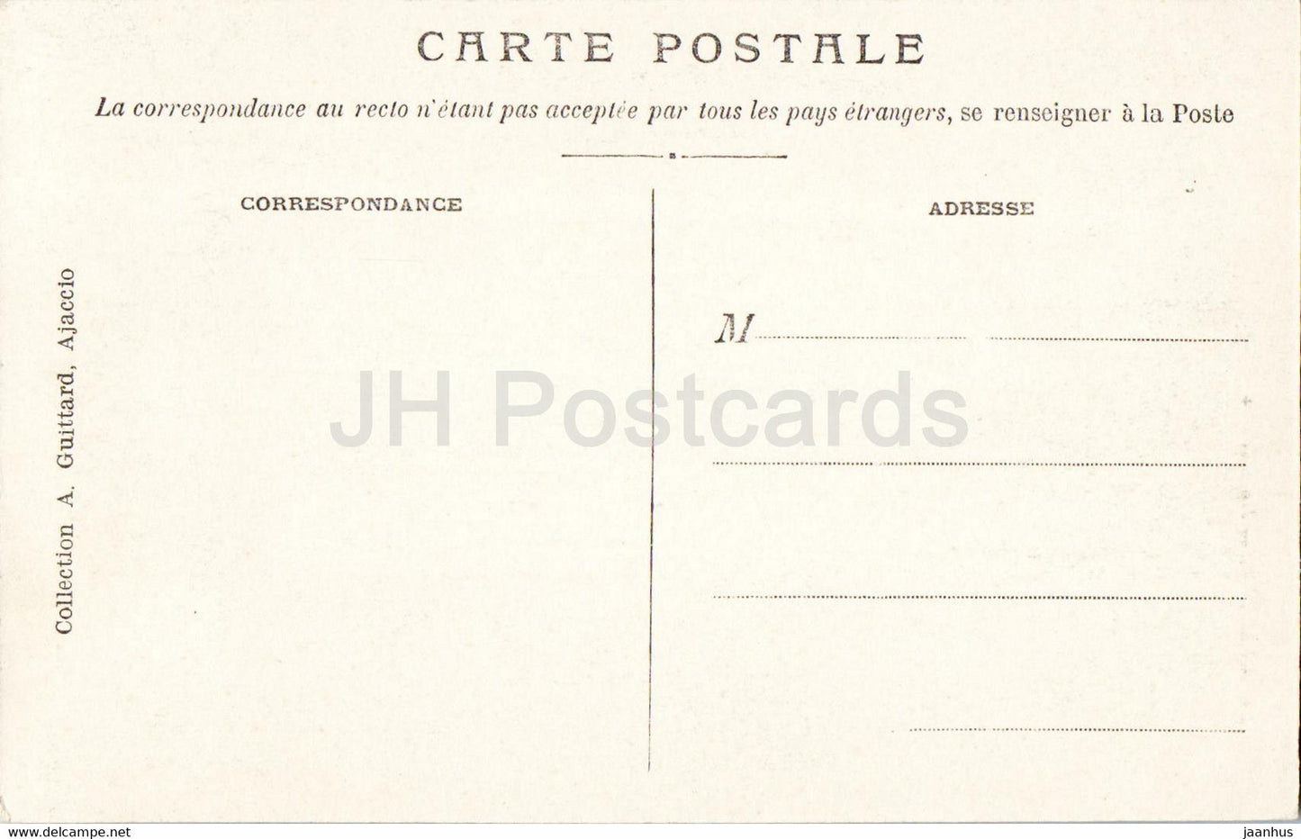 Ajaccio - La Mairie - 24 - alte Postkarte - Frankreich - unbenutzt