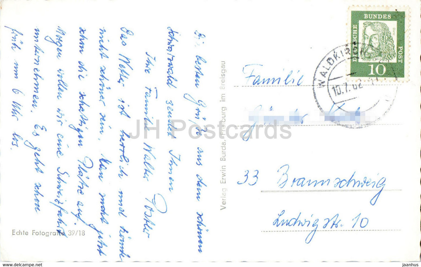 Hollental mit Ravennabrucke - 1962 - Germany - used