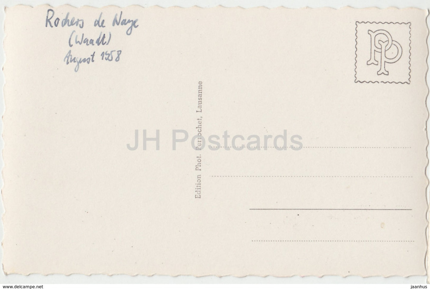 Champ de Narcisses et Rochers de Naye – 1784 – Schweiz – 1958 – gebraucht