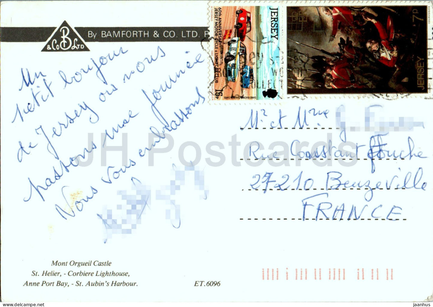 Jersey - Channel Islands - Mont Orgueil Castle - St Helier - multiview - 2J38 - Jersey - United Kingdom - used