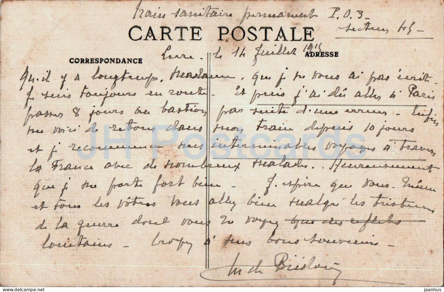 Lure - Coin de Vue générale - La Haute Saône Illustrée - 1 - carte postale ancienne - 1919 - France - occasion