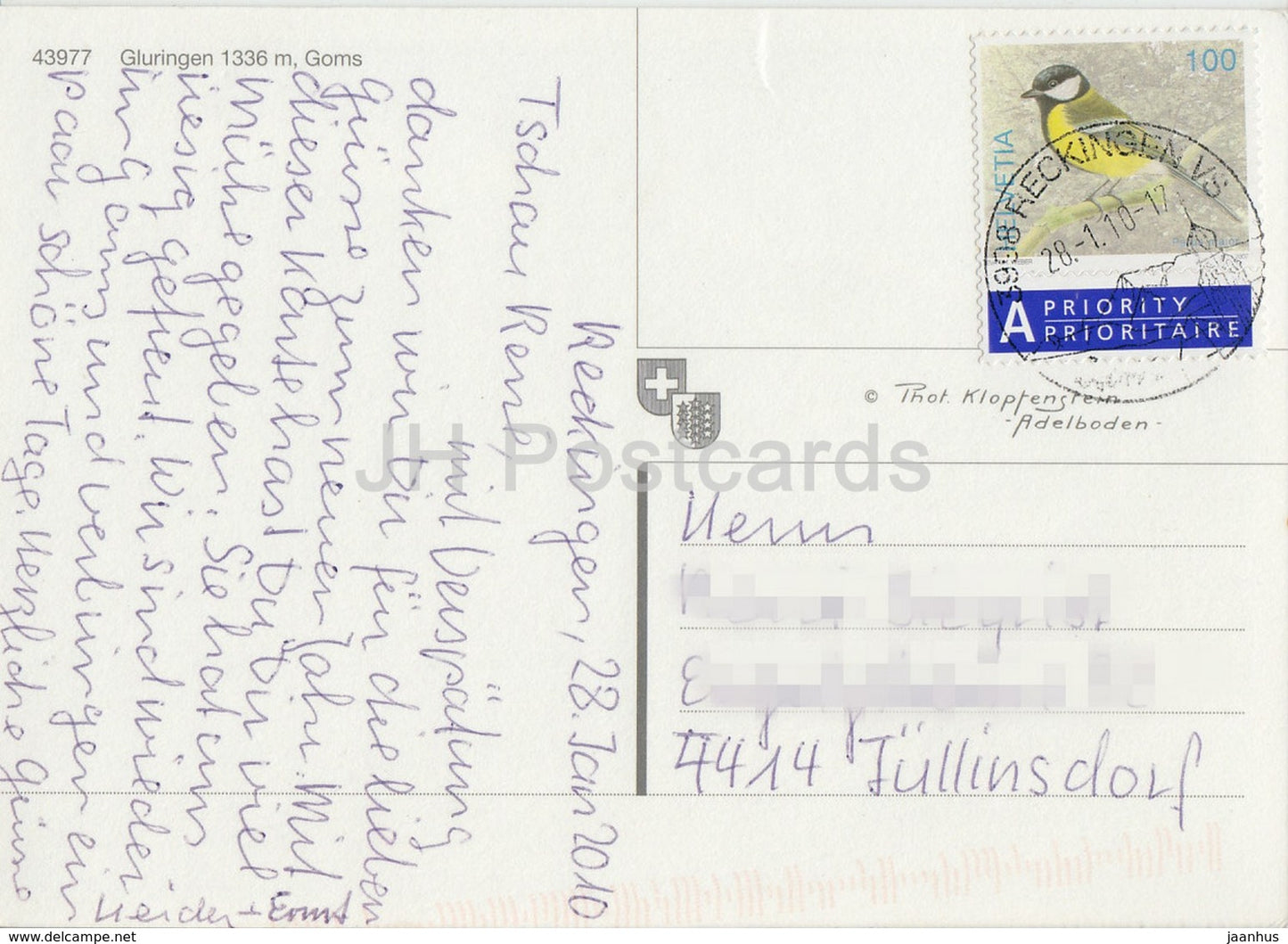 Gluringen 1336 m - station de ski - ski - 43977 - 2010 - Suisse - occasion