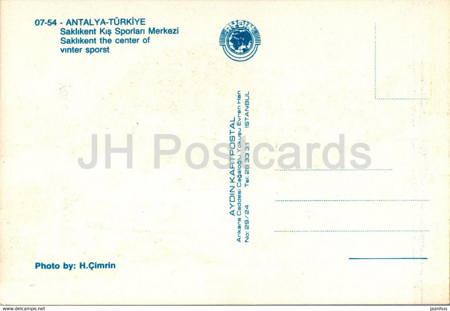 Antalya - Saklikent Kis Sporlari Merkezi - Saklikent centre of Winter Sport - 07-54 - Turkey - unused