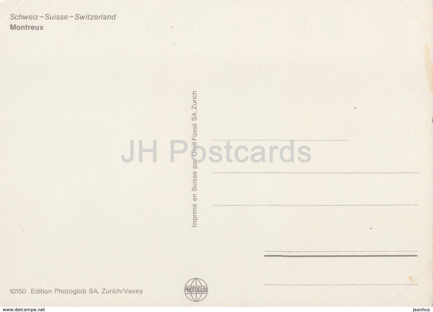 Montreux - multiview - bateau - 10150 - Suisse - inutilisé