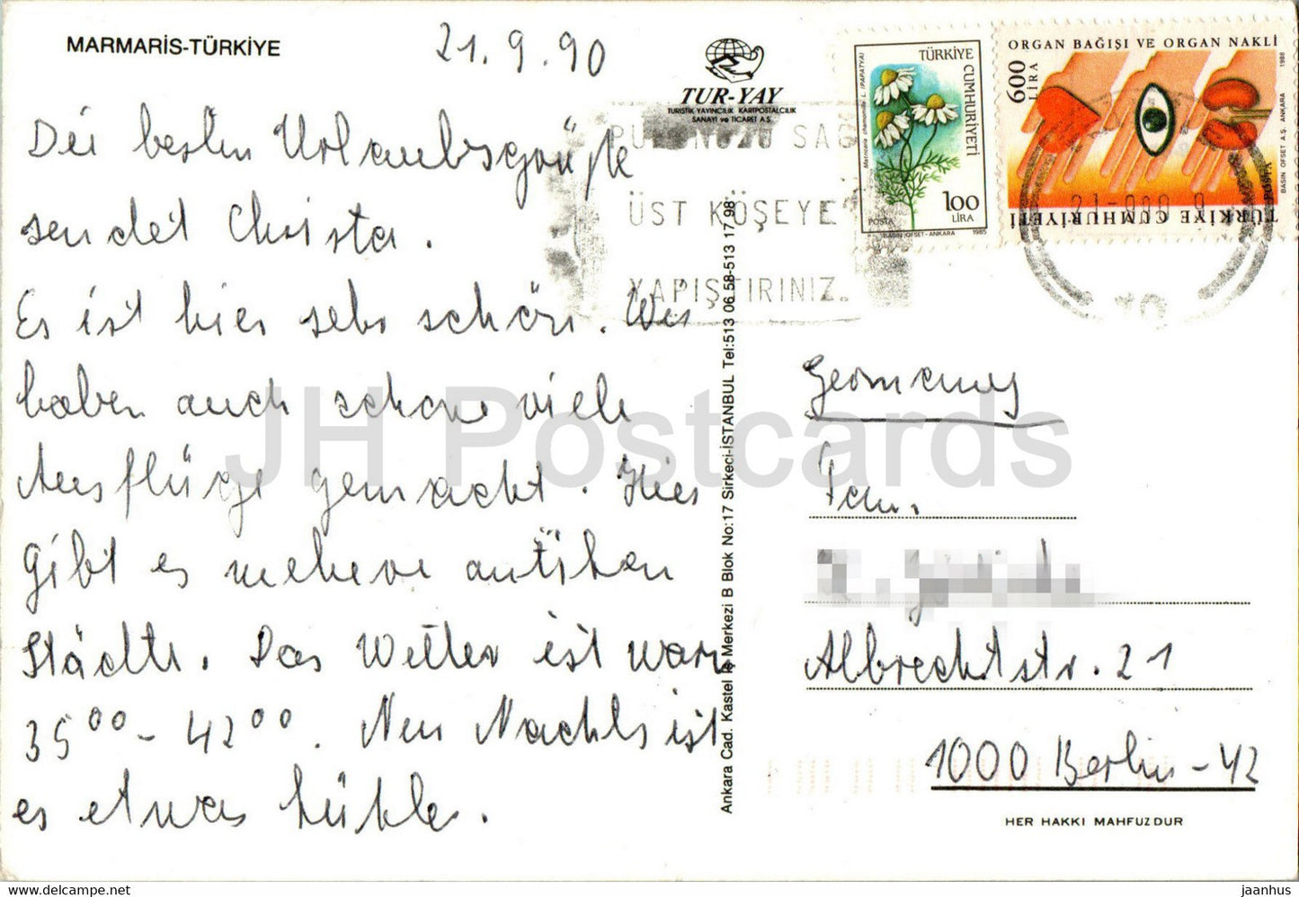 Marmaris - night view - 1990 - Turkey - used