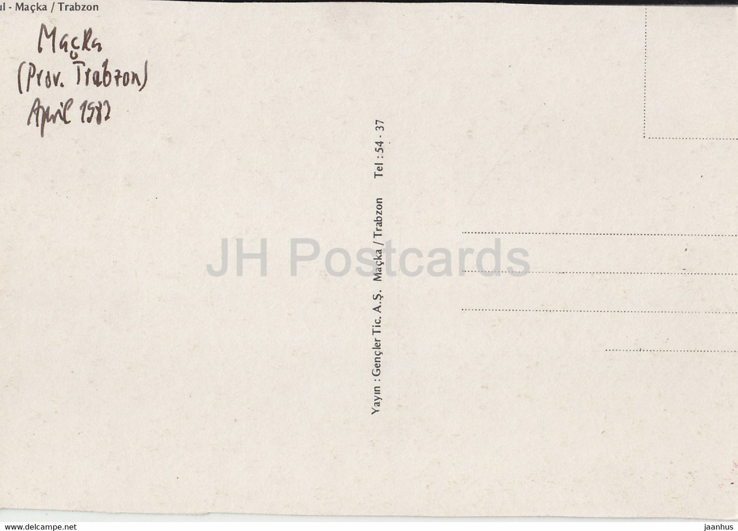 Kustul - Macka - Trabzon - 1987 - Turkey - used