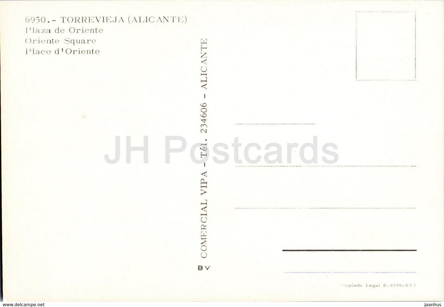 Torrevieja - Plaza de Oriente - Platz - 6950 - Spanien - unbenutzt