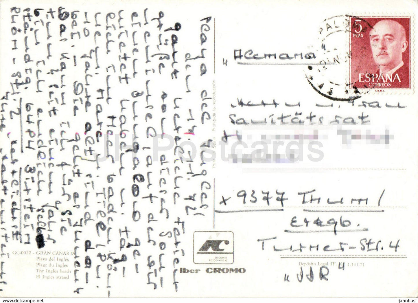 Gran Canaria - Playa del Ingles - La plage des Ingles - Espagne - occasion