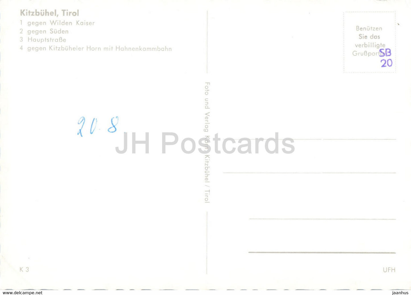 Kitzbuhel - Tirol - gegen Wilden Kaiser - gegen Suden - Hauptstrasse - costumes folkloriques - Autriche - inutilisé
