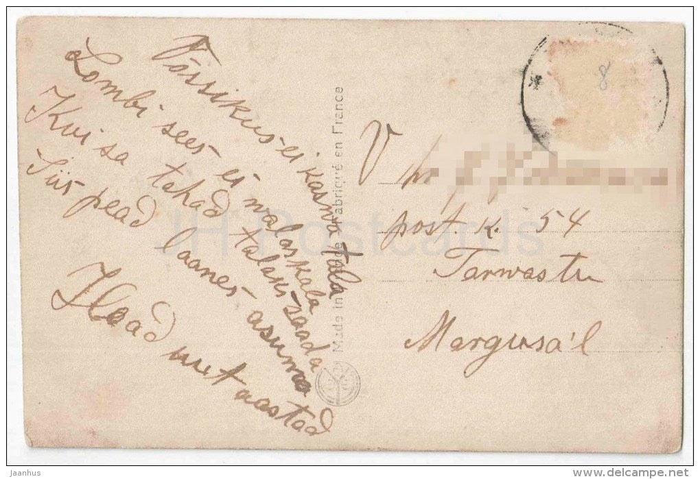 beach - women - ladies - bikini - NOYER 4032 - old postcard - circulated in Estonia - JH Postcards