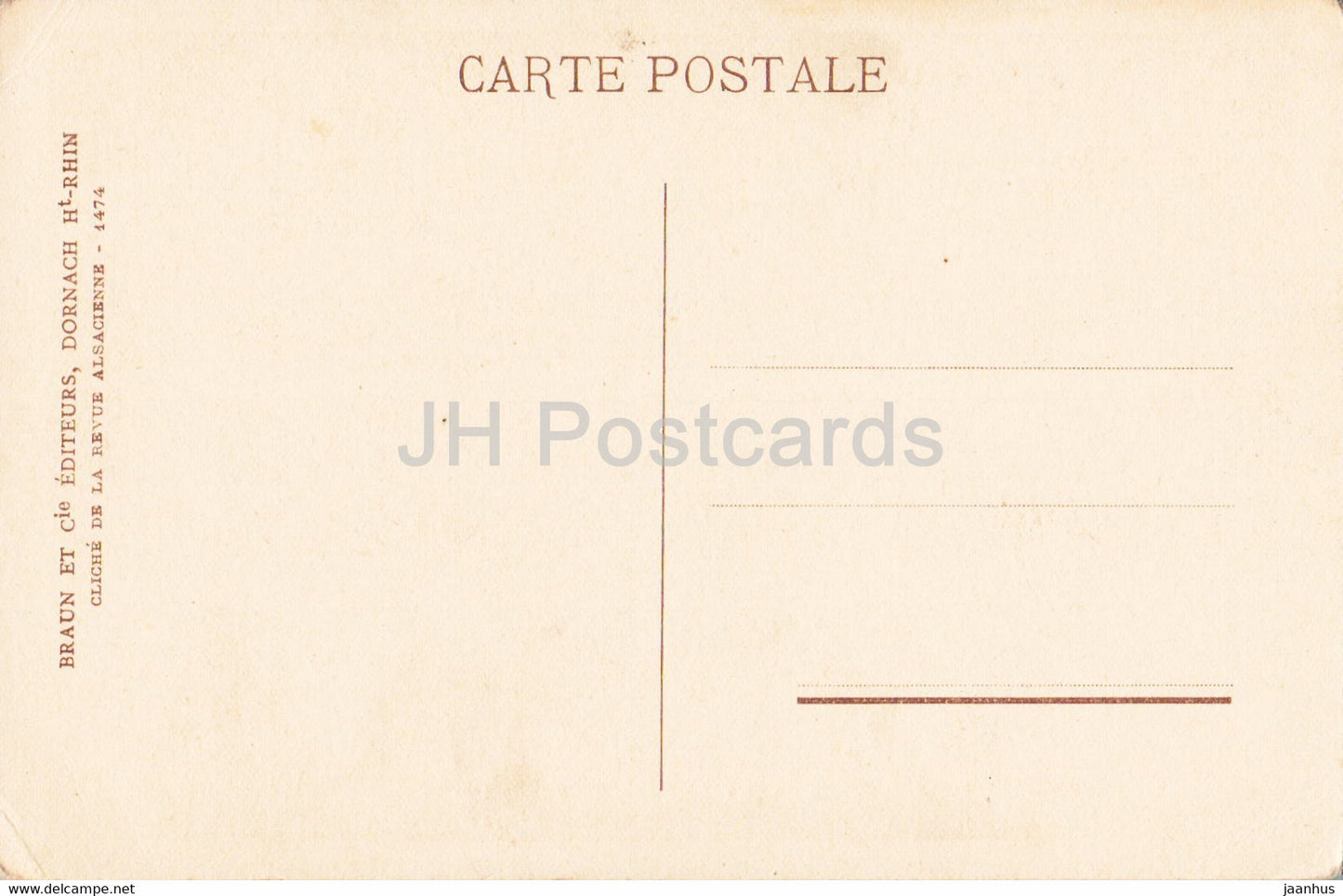 Riquewihr - Le Dolder - Braun et Cie - alte Postkarte - Frankreich - unbenutzt