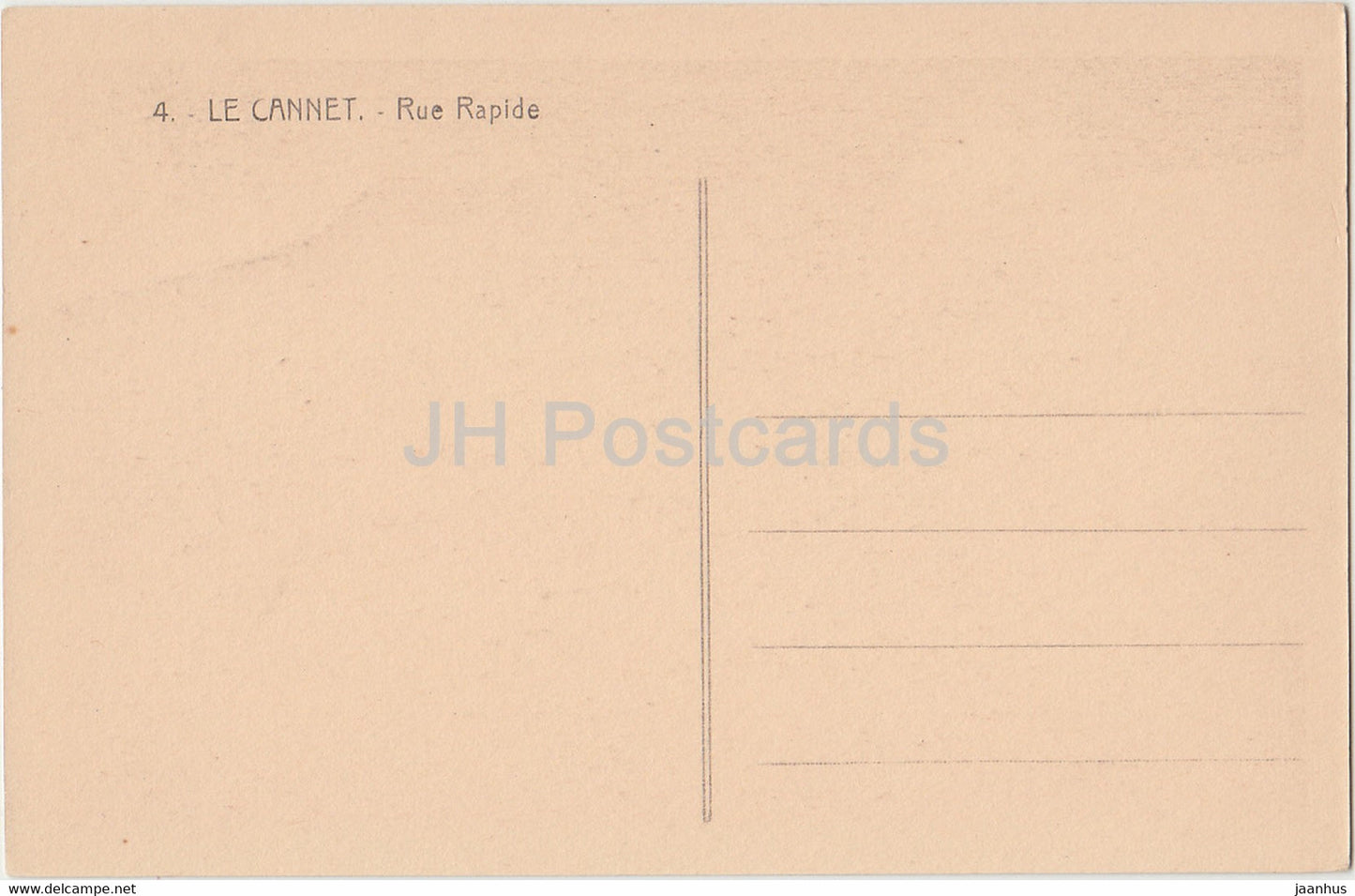 Le Cannet - Rue Rapide - 4 - alte Postkarte - Frankreich - unbenutzt