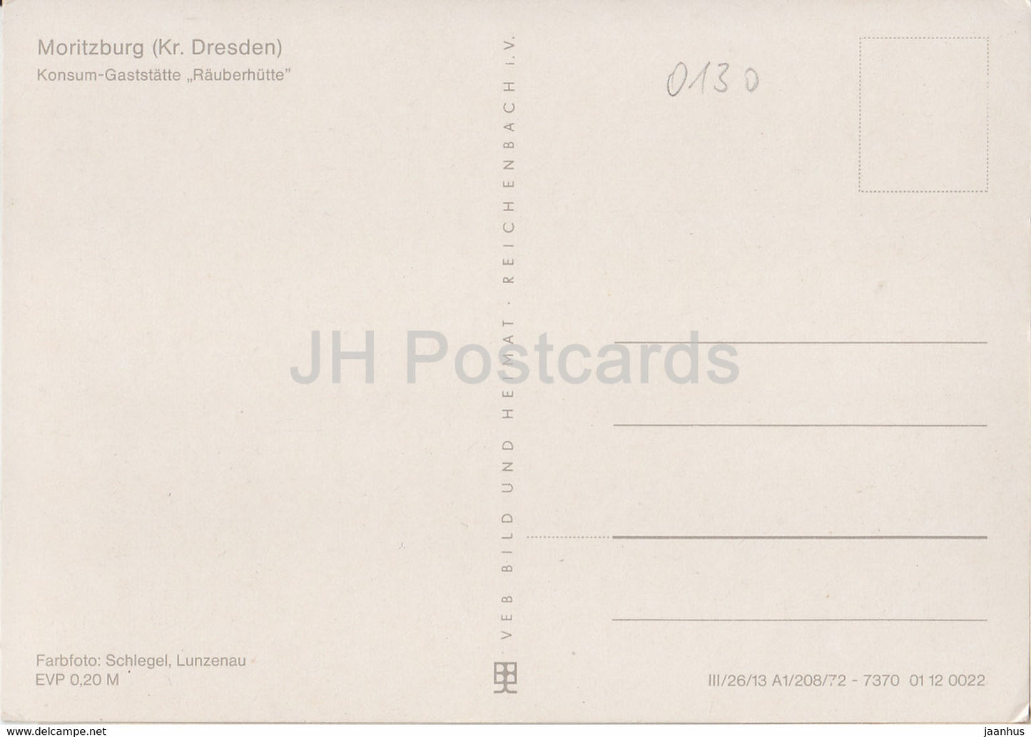 Moritzburg Kr Dresden - Konsum Gaststatte Rauberhutte - Allemagne DDR - inutilisé