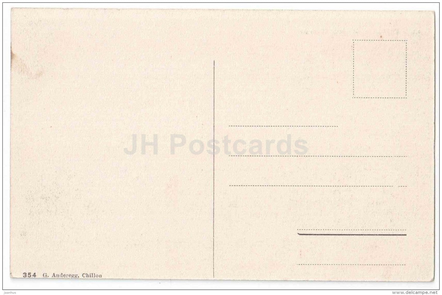 Chateau de Chillon - Un jour d´orage - castle - 354 - G. Anderegg - Switzerland - unused - JH Postcards