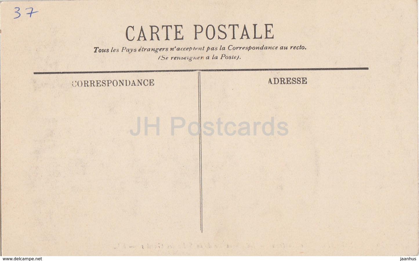 Langeais - Le Chateau - La Cheminee de la Salle des Gardes - castle - 30 - old postcard - France - unused