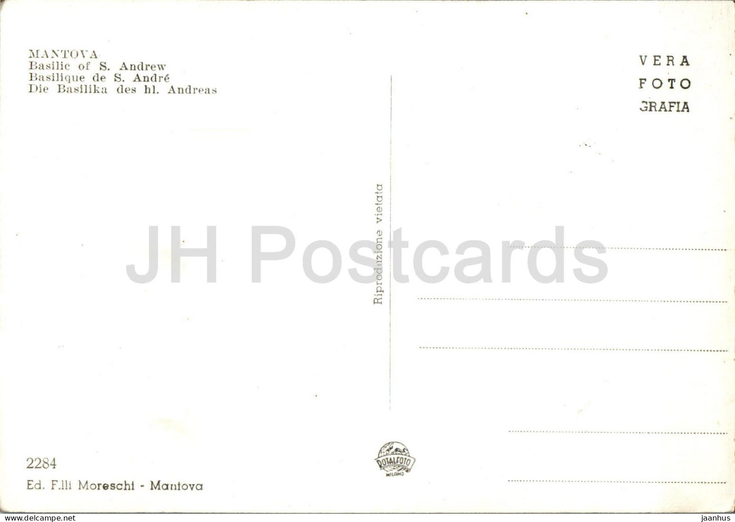 Mantova - Mantoue - Interno della Basilique S Andrea - Basilique Saint-André - cathédrale - 2284 - Italie - inutilisé