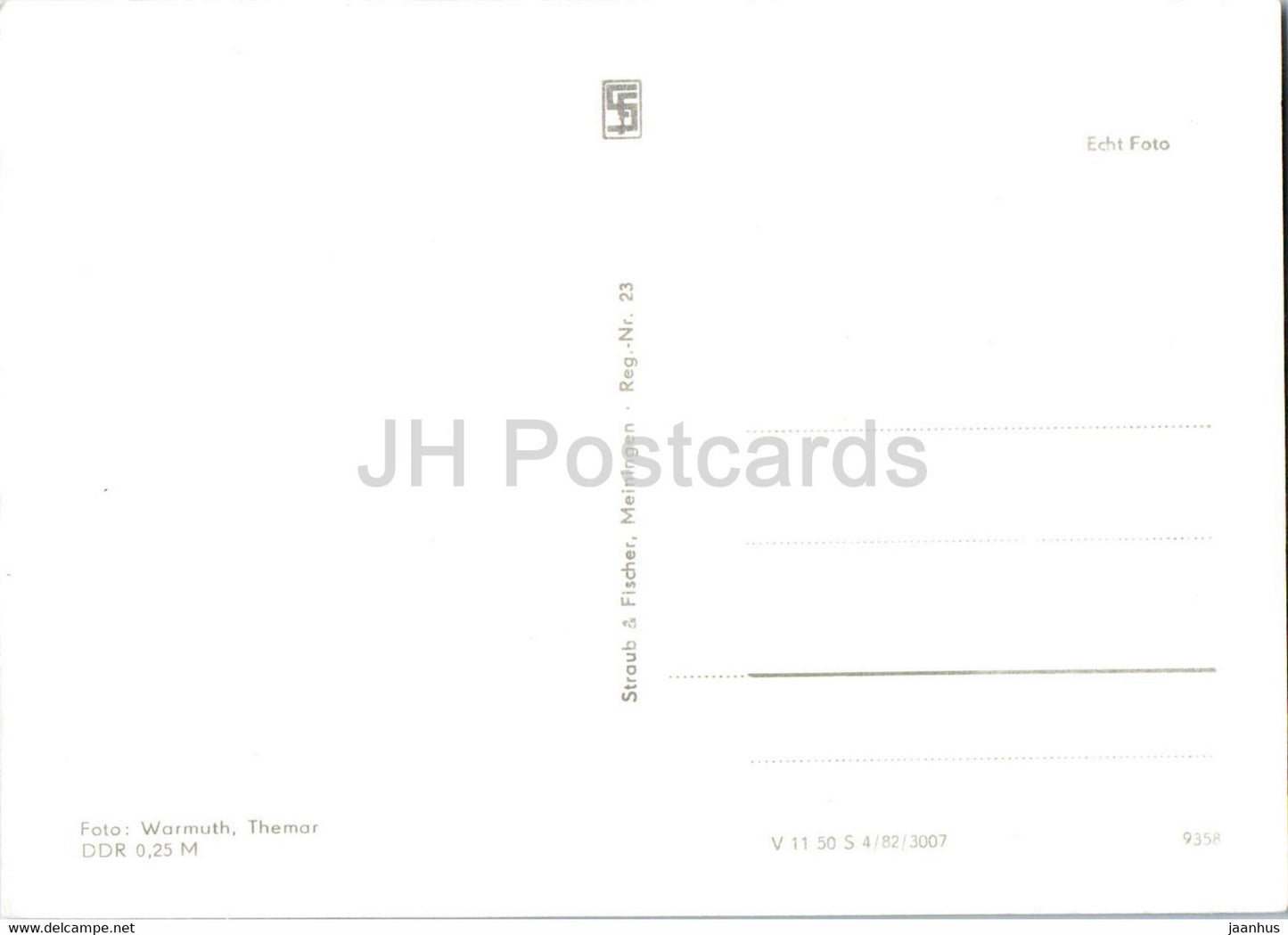 Schleusingerneundorf - HO Gaststatte Steinbergsblick - horse carriage - Schwimmbad - Germany DDR - used