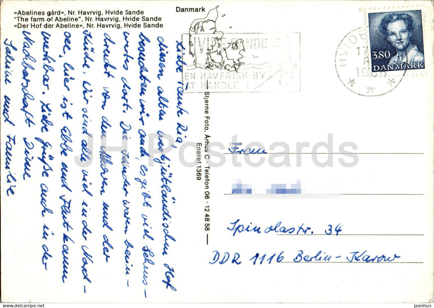 Abelines Gard - La Ferme d'Abeline - Nr Havrvig - Hvide Sande - 1369 - 1986 - Danemark - occasion