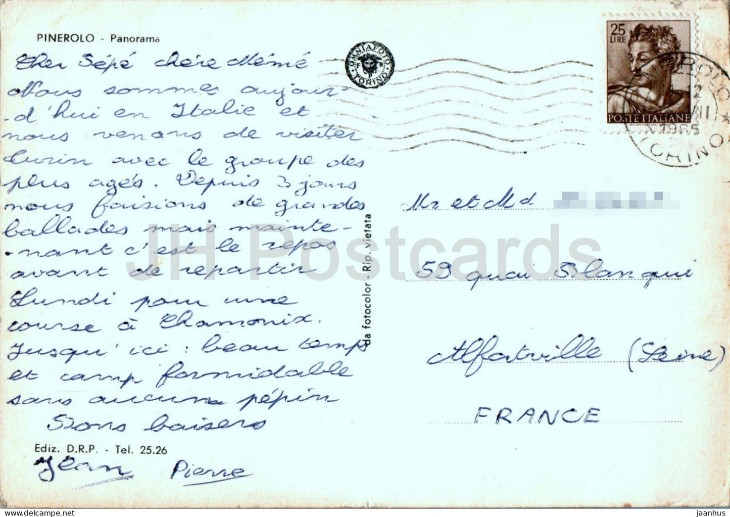 Pinerolo - Panorama - 1965 - Italie - occasion