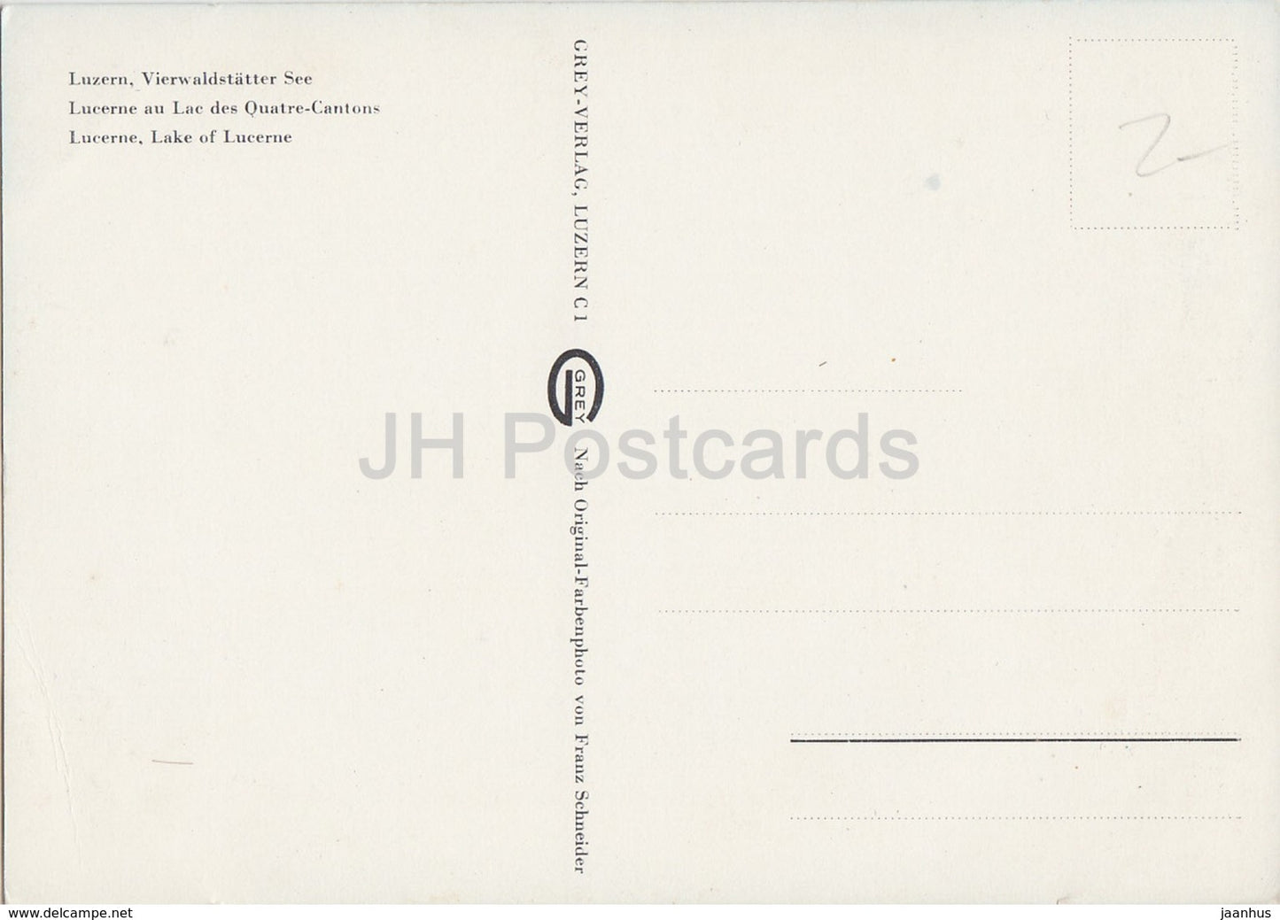 Luzern - Lucerne - Vierwaldstatter see - passenger ship - steamer - 3156 - Switzerland - unused