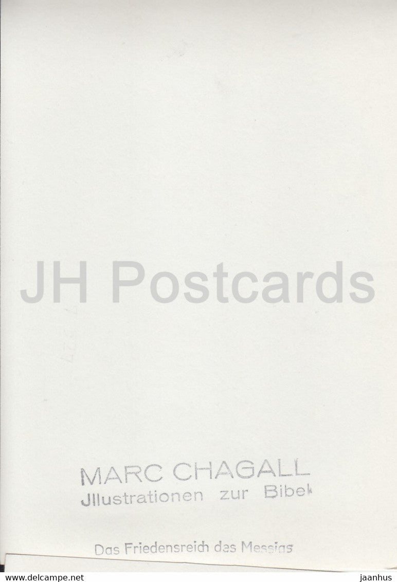 Illustration von Marc Chagall – Illustration zur Bibel – Das Friedensreich des Messias – Russische Kunst – Deutschland – unbenutzt