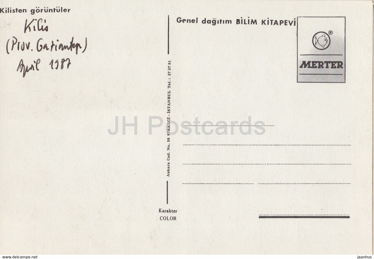 Kilis - views - multiview - 1987 - Turkey - used