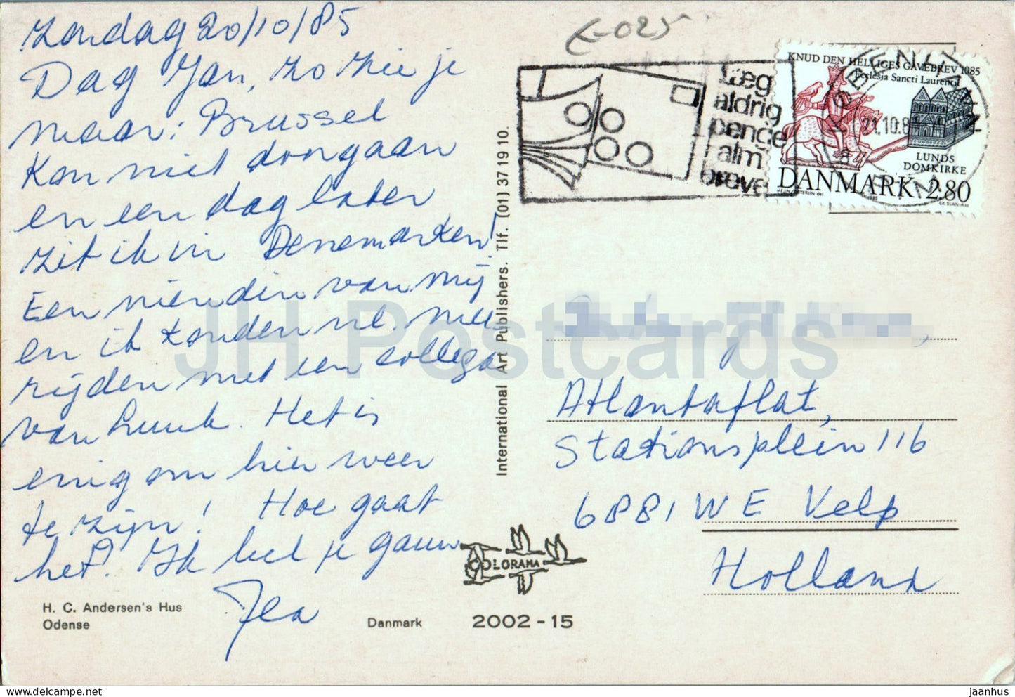 Odense - HC Andersen's Hus - Maison Andersen - 2002-15 - 1985 - Danemark - d'occasion