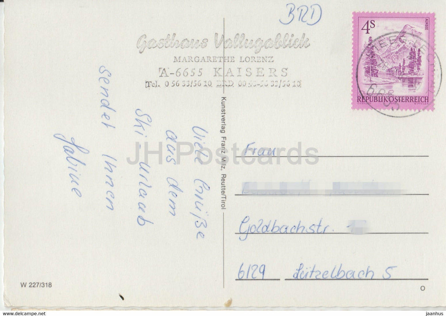 Kaisers 1522 m Lechtal - church - Austria - used