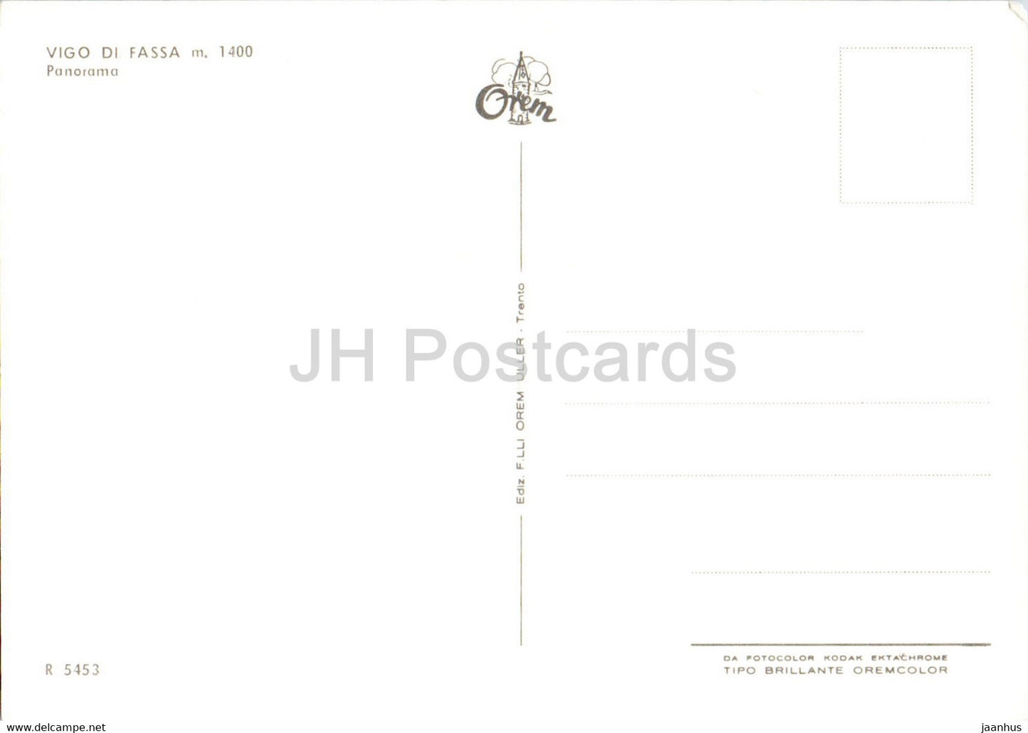 Vigo di Fassa 1400 m - Panorama - Italie - inutilisé