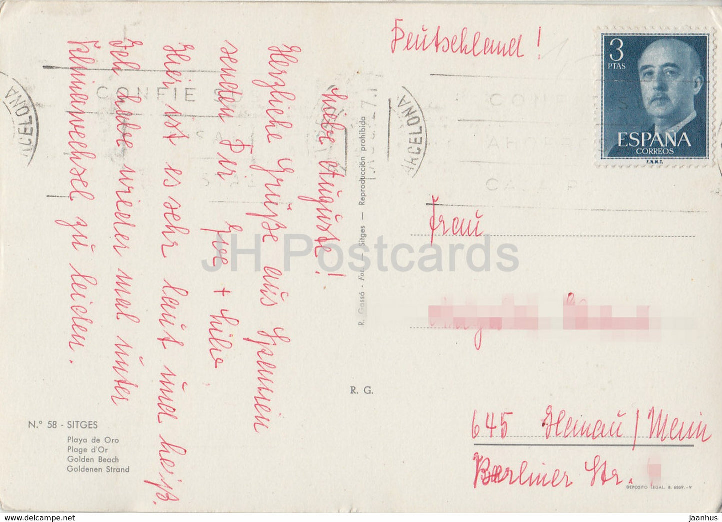 Sitges - Playa de Oro - Golden Beach - 58 - Spain - used