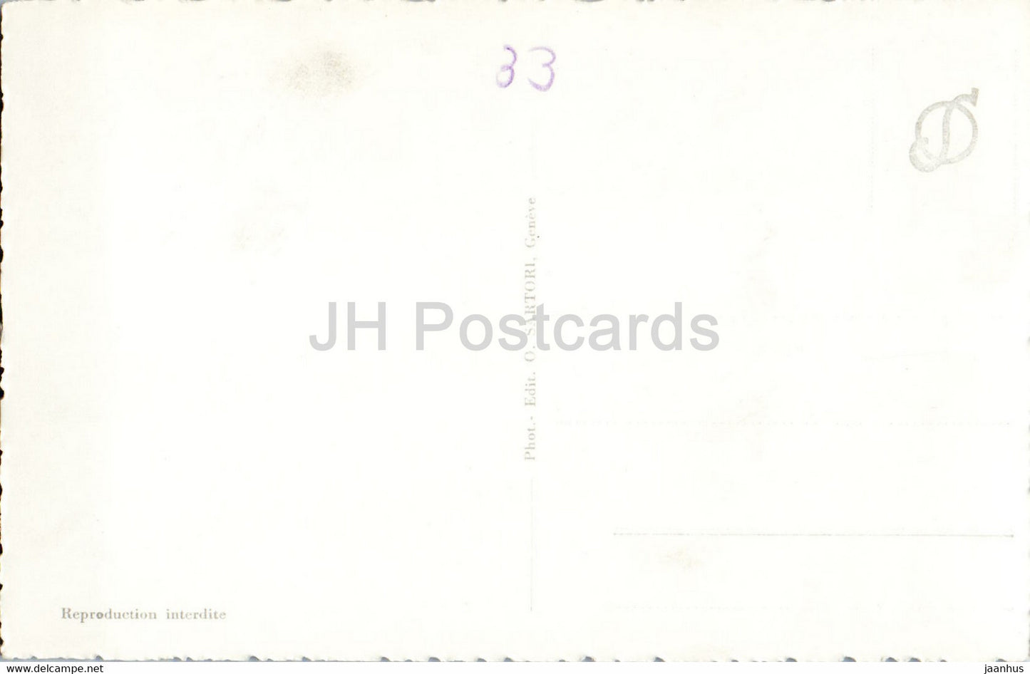 Saanen vue générale et Gstaad - 1176 - carte postale ancienne - Suisse - inutilisée