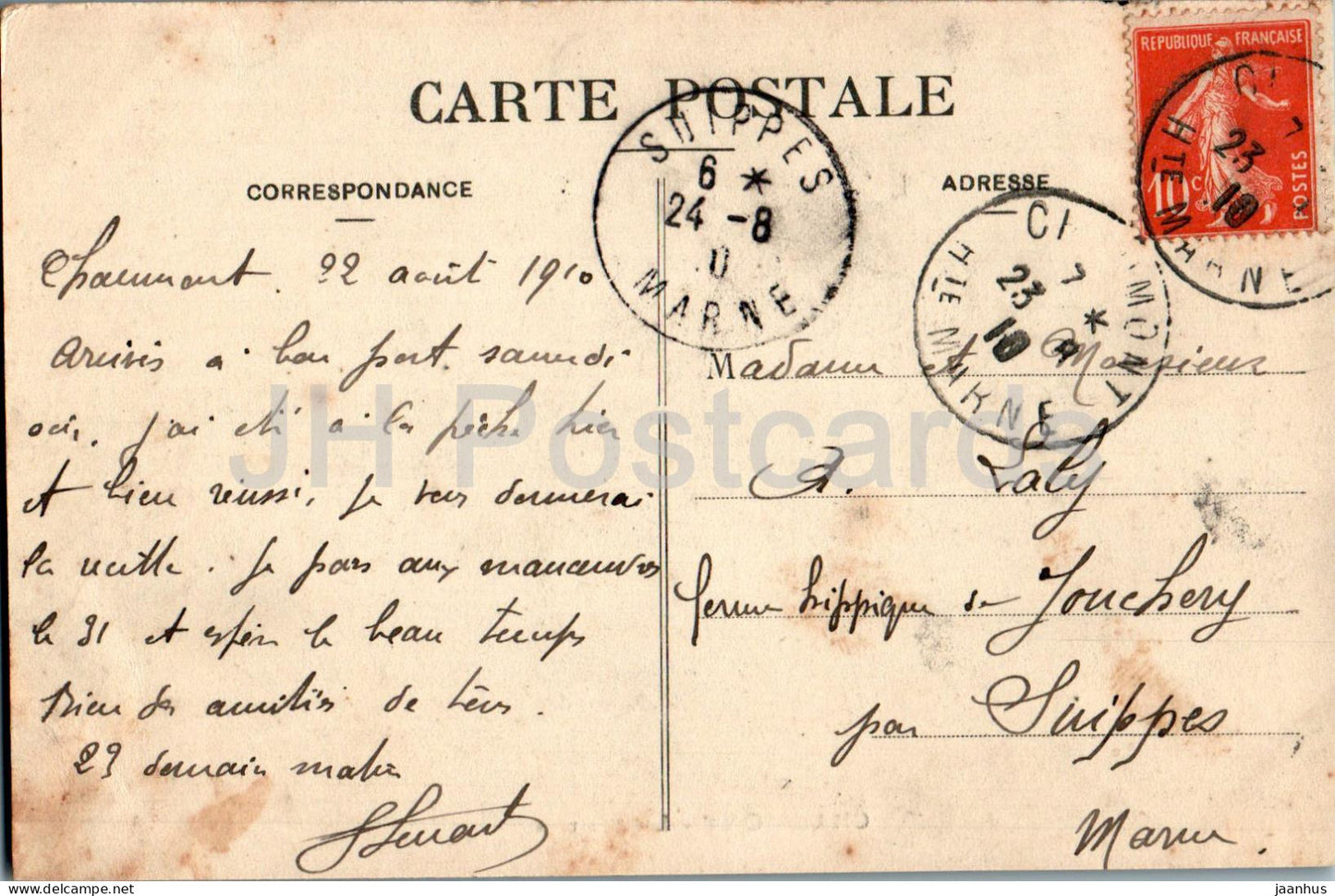 Chaumont - Les Casernes - la Caserne - militaire - carte postale ancienne - 1910 - France - occasion