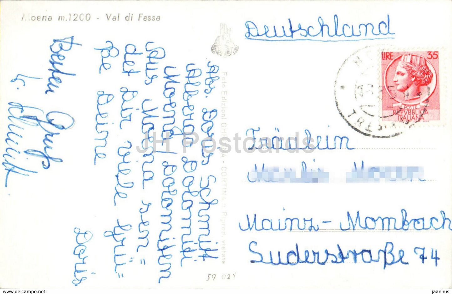 Val di Fassa - Moena 1200 m - 59 02 - Italy - used