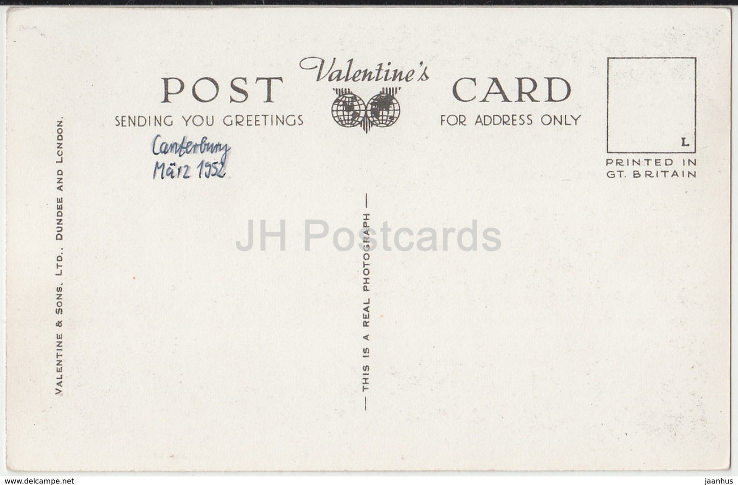 Kathedrale von Canterbury bei Flutlicht – K.2200 – 1952 – Vereinigtes Königreich – England – gebraucht