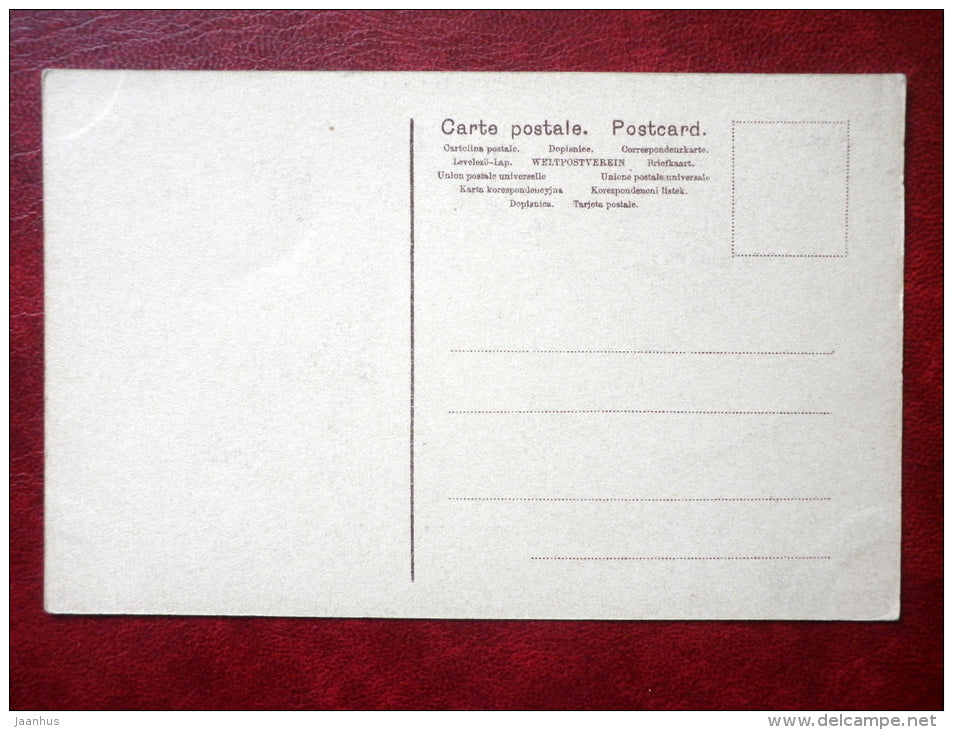 Giardino Villa Serbelloni - Bellagio - garden - palm tree - old postcard - Italy - unused - JH Postcards