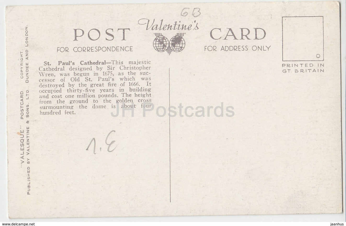 London - St. Paul's Cathedral - bus - H.9147 - United Kingdom - England - used