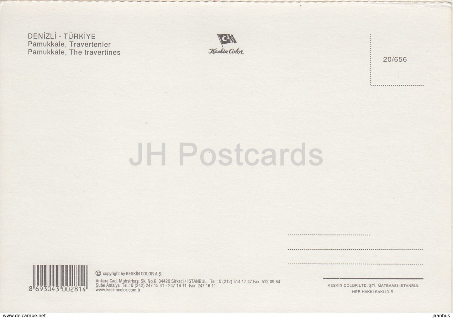 Pamukkale - 2 - Les Travertins - Turquie - inutilisé